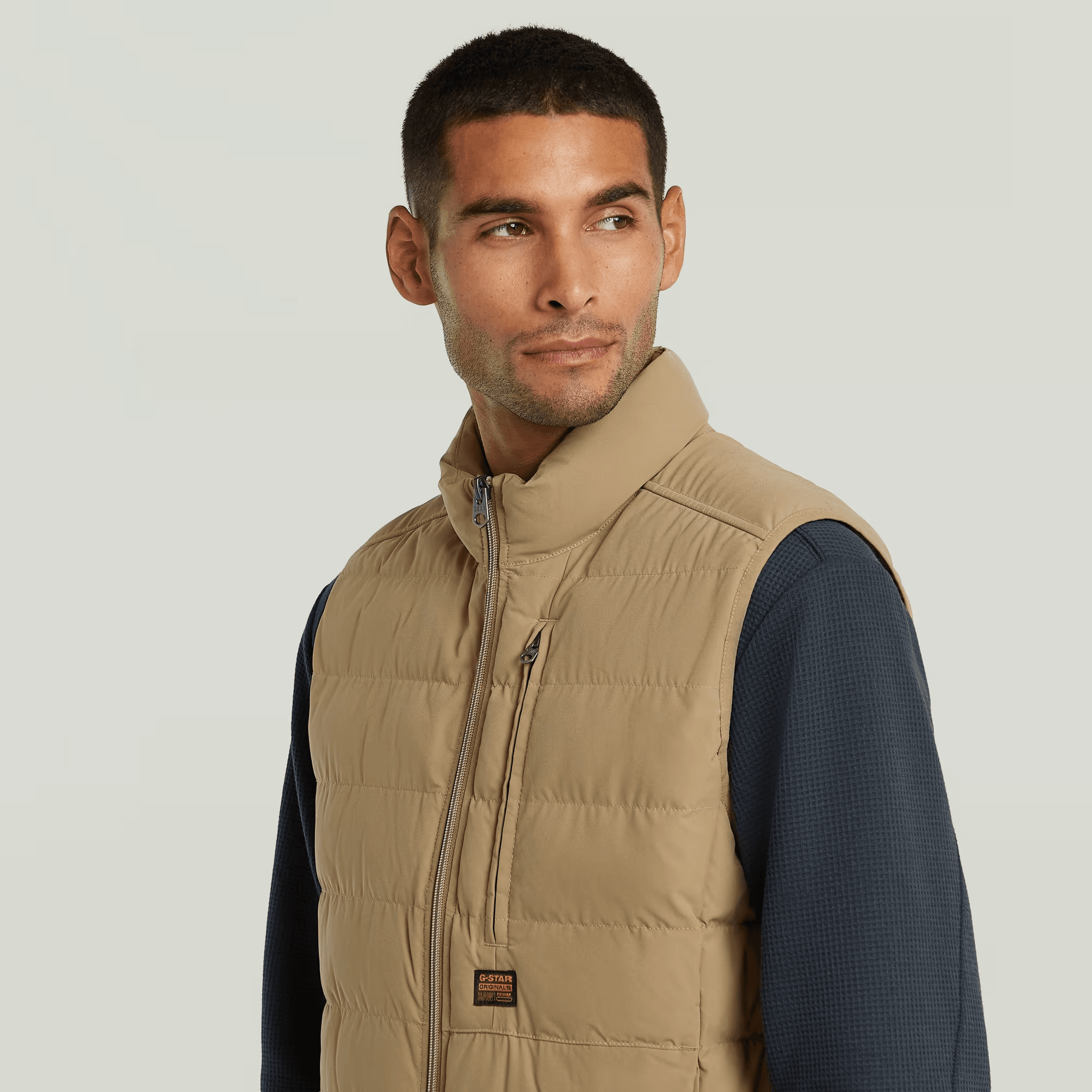 Foundation Liner Vest in Safari - Milu James St