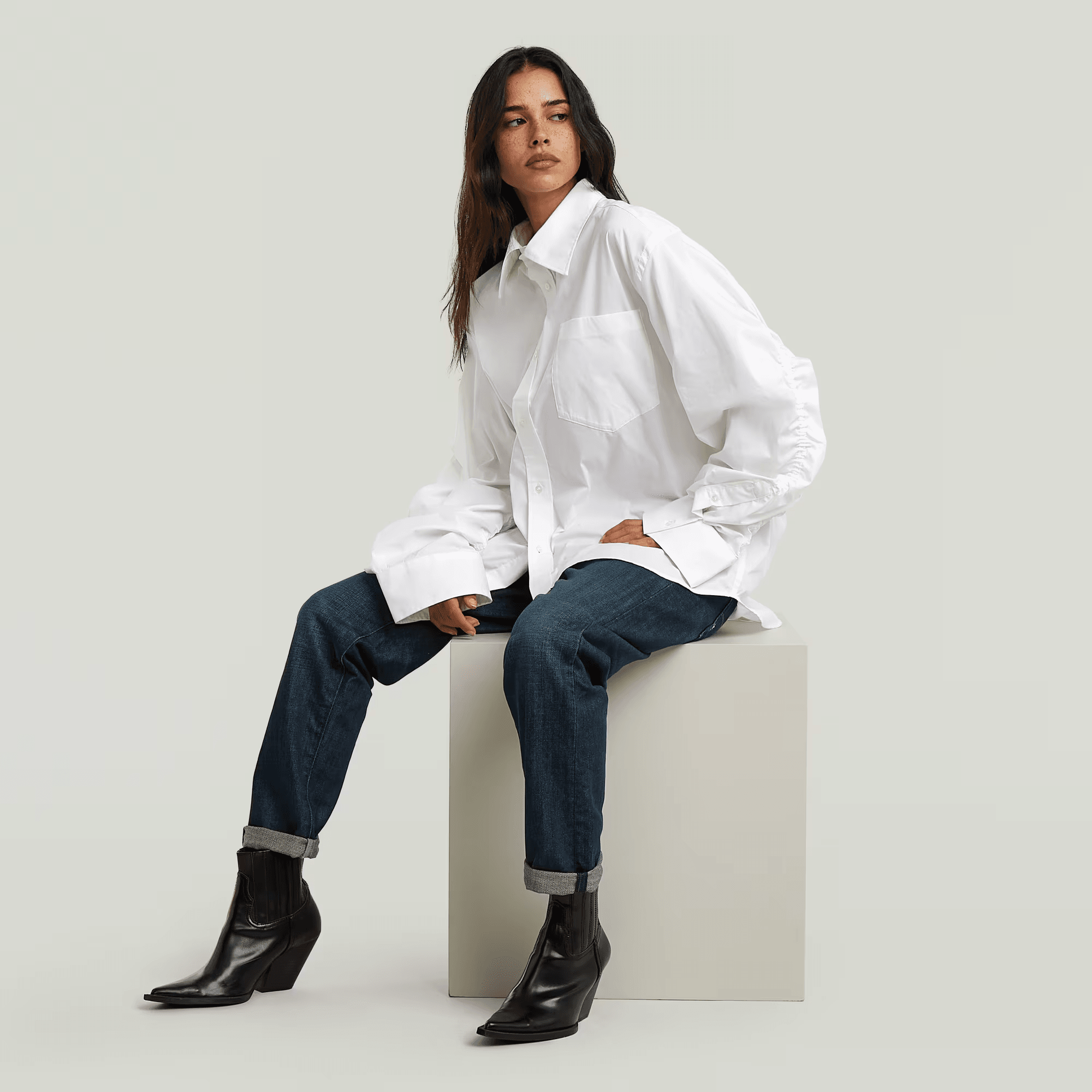 Kate Boyfriend Jeans in Antique Jadeite Green - Milu James St