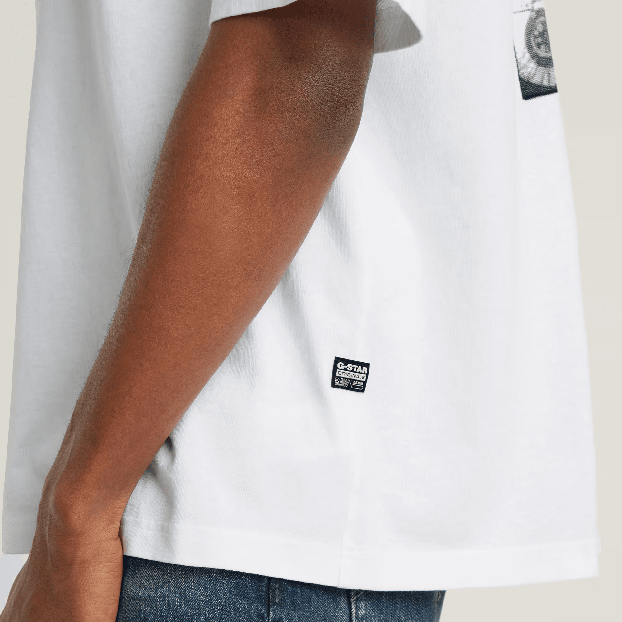 Knolling Back Graphic Boxy T-Shirt in White