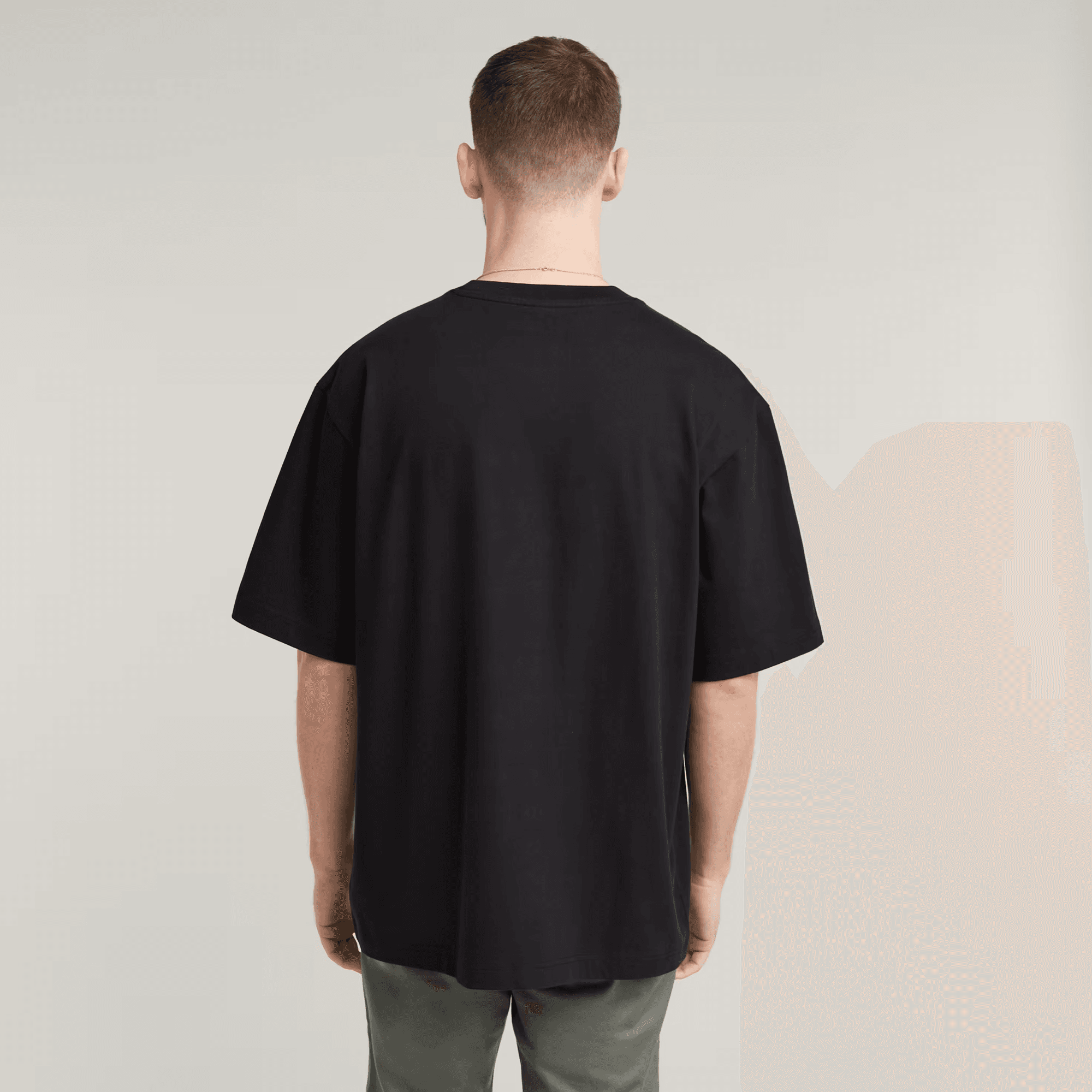 Mask Graphic Boxy T-Shirt in Dark Black