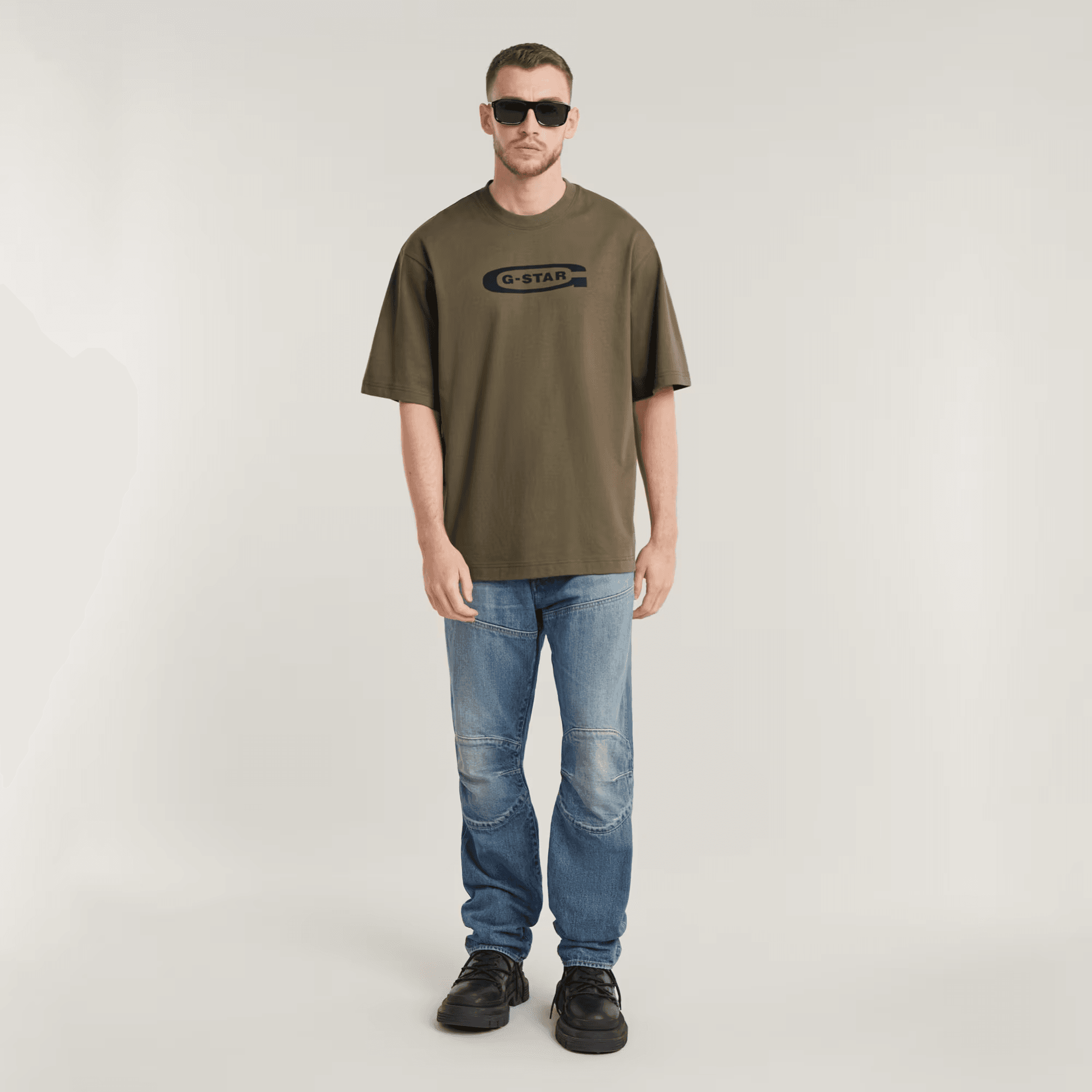 Old Skool Logo Boxy T-Shirt in Turf