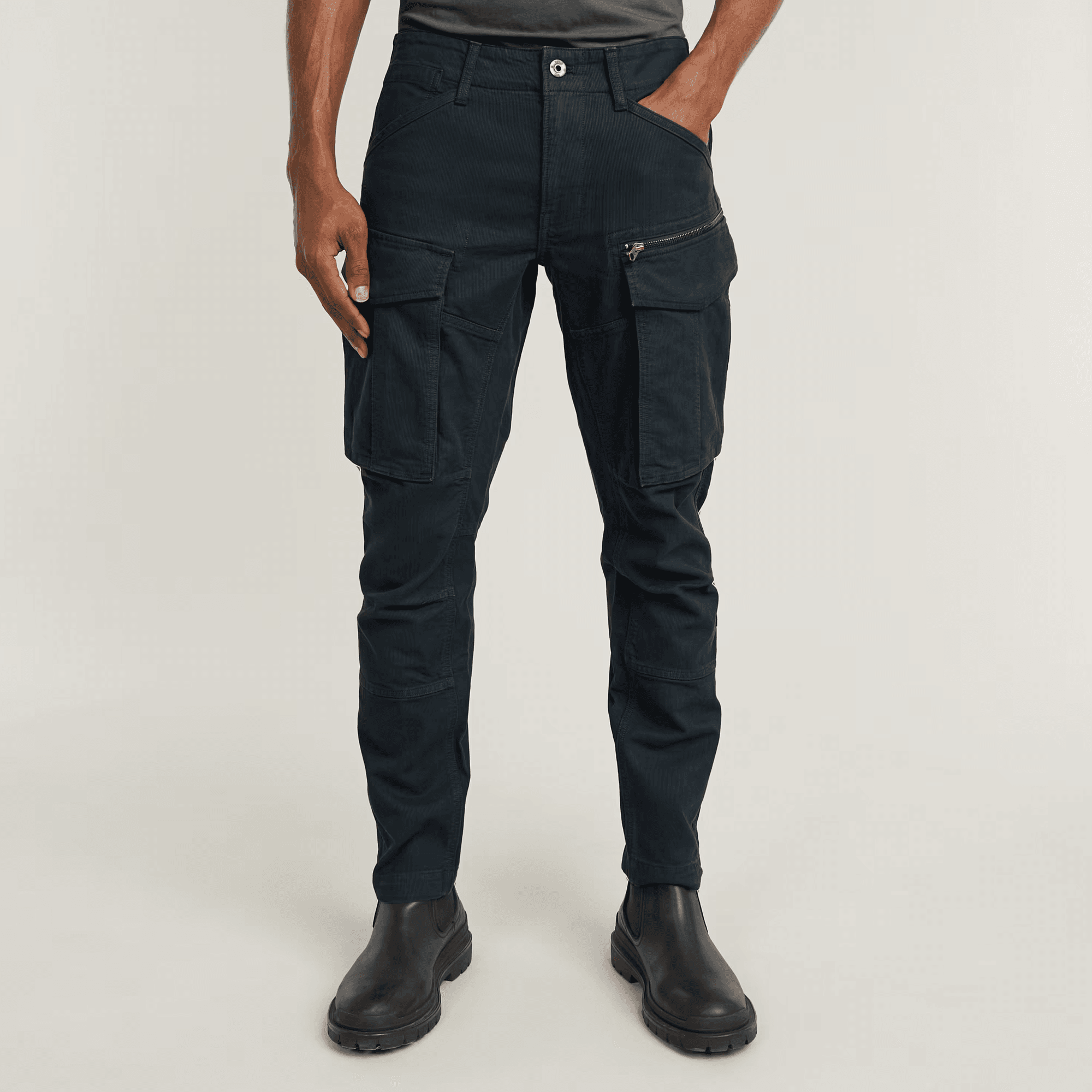 Rovic Zip 3D Regular Tapered Pants in Legion Blue Gd