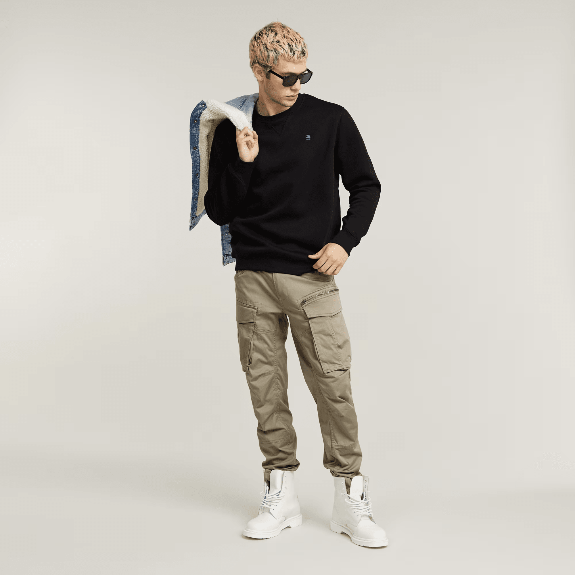 Rovic Zip 3D Regular Tapered Pants in Dune