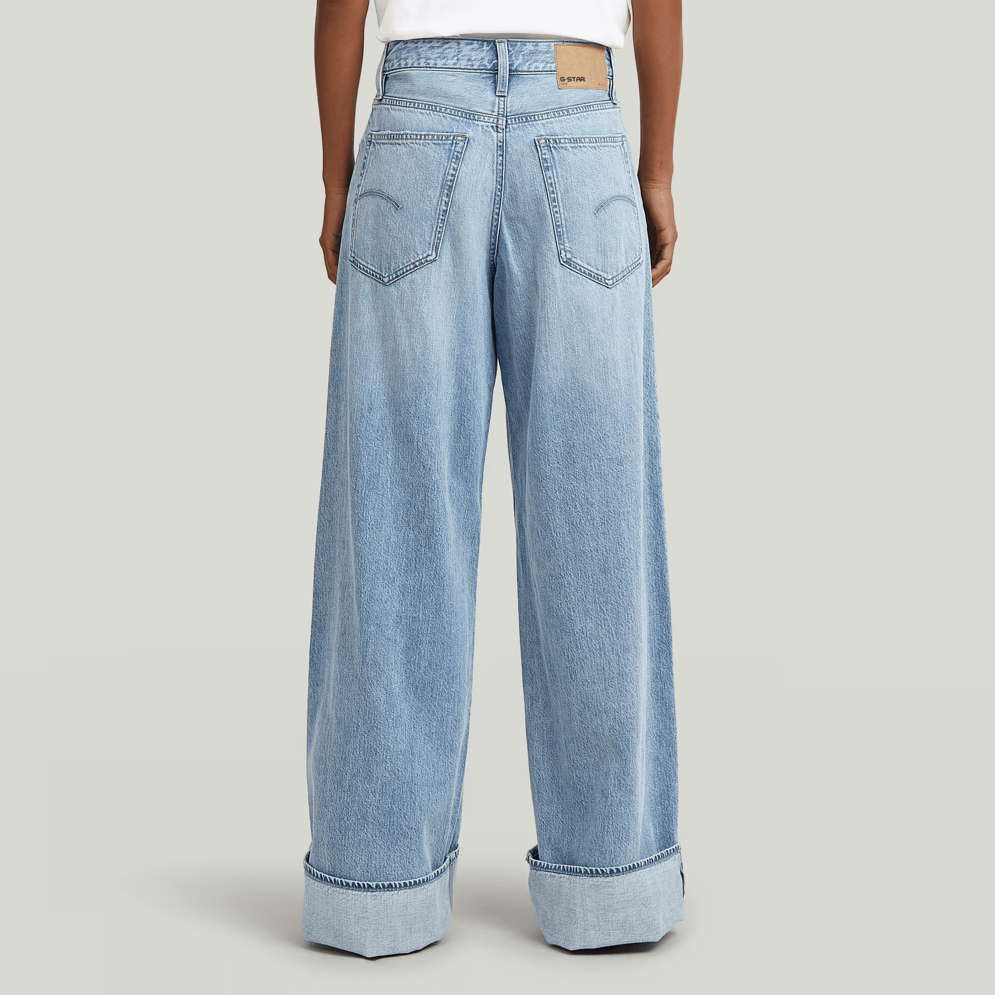 Roxx Wide Jeans in Sun Faded Cloudburst - Milu James St
