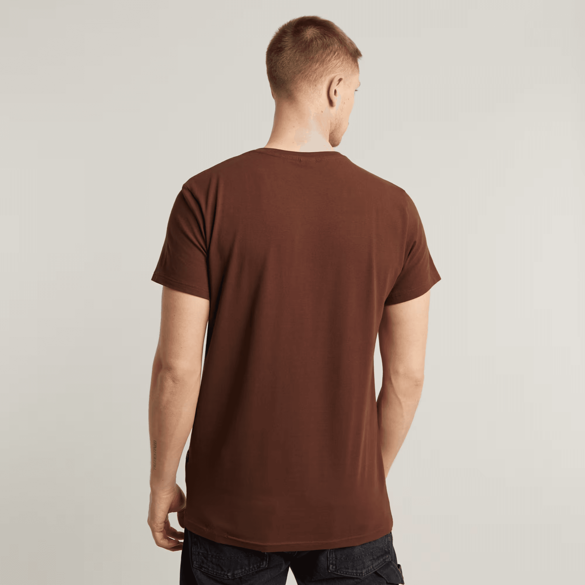 Slim Base T-Shirt in Dark Plum