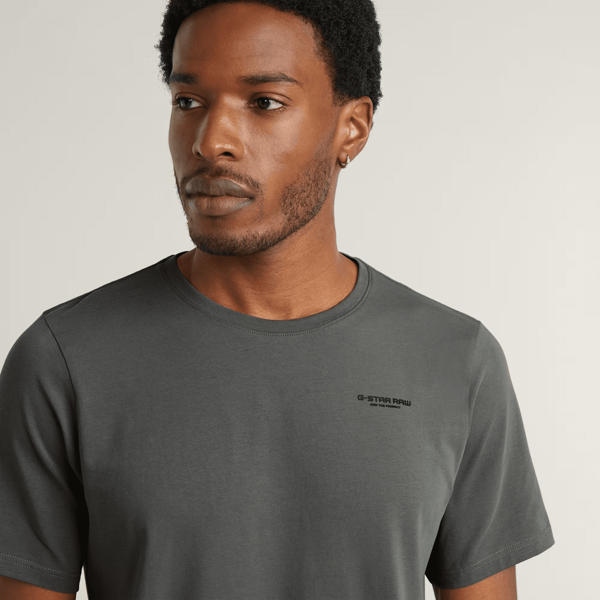 Slim Base T-Shirt in Gs Grey