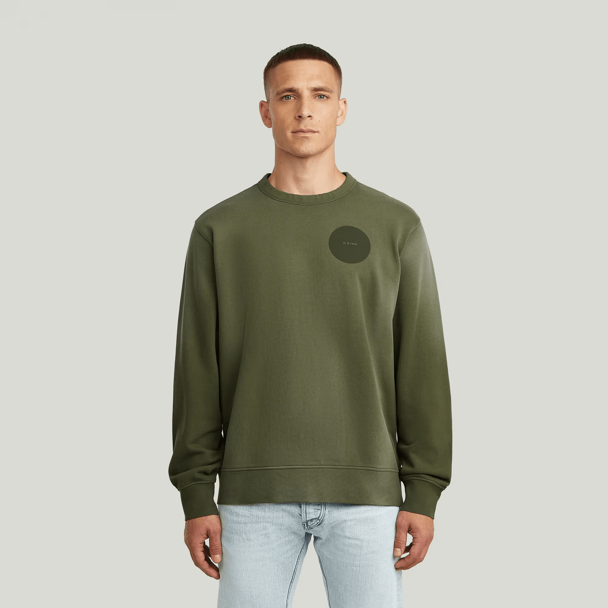 Sunfaded Sweater in Shadow Olive - Milu James St