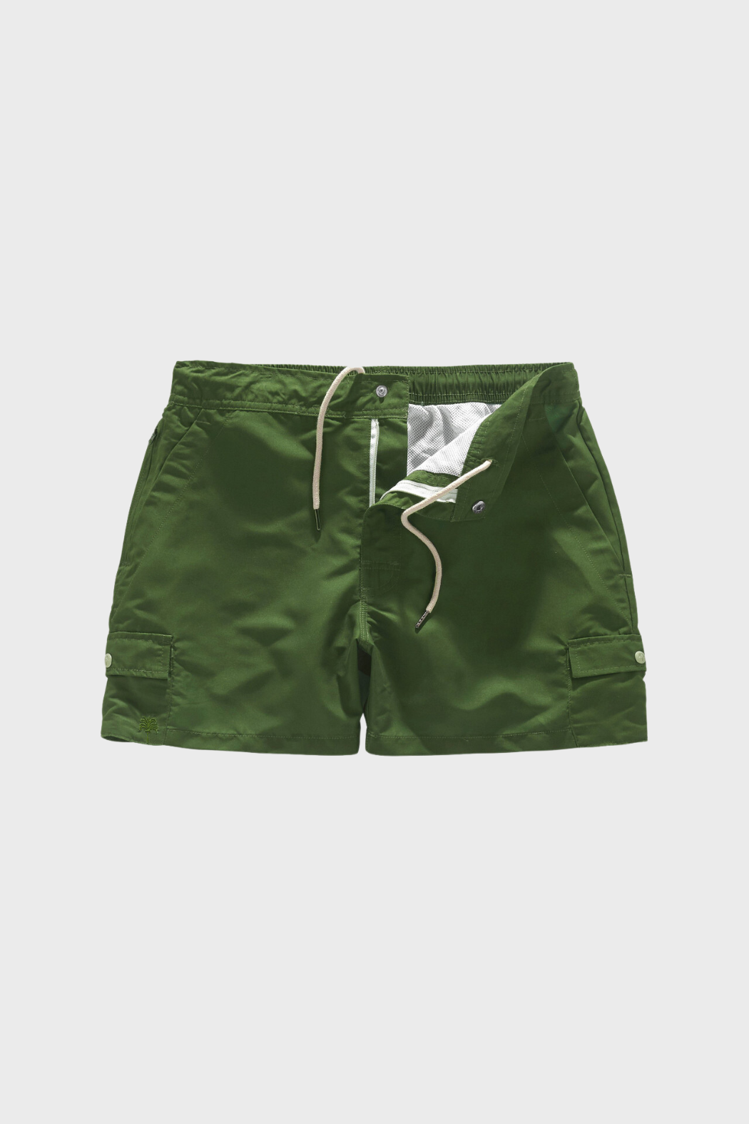 Swim Shorts in Green Cargo