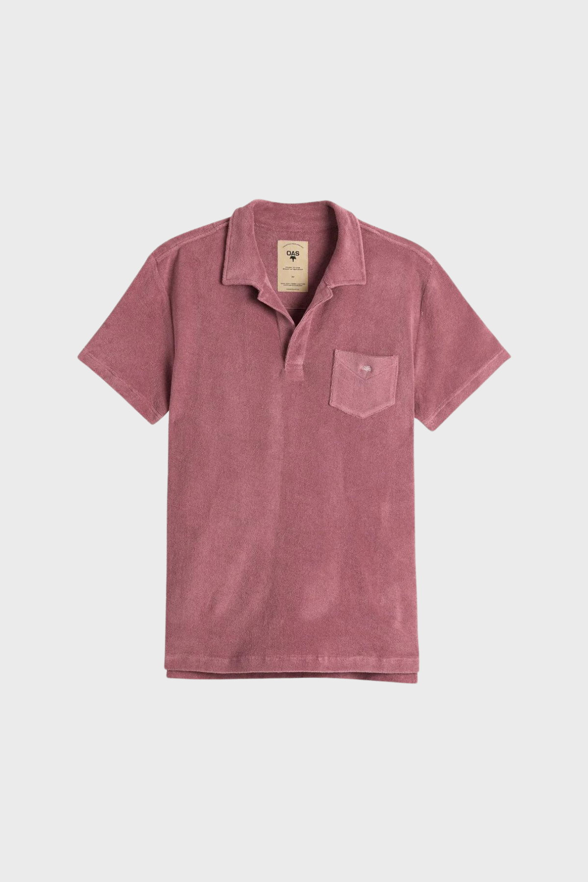 Polo Terry Shirt in Dusty Plum