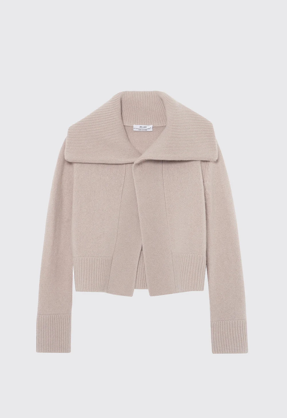 Saddle Cashmere Jacket in Flaxen Beige