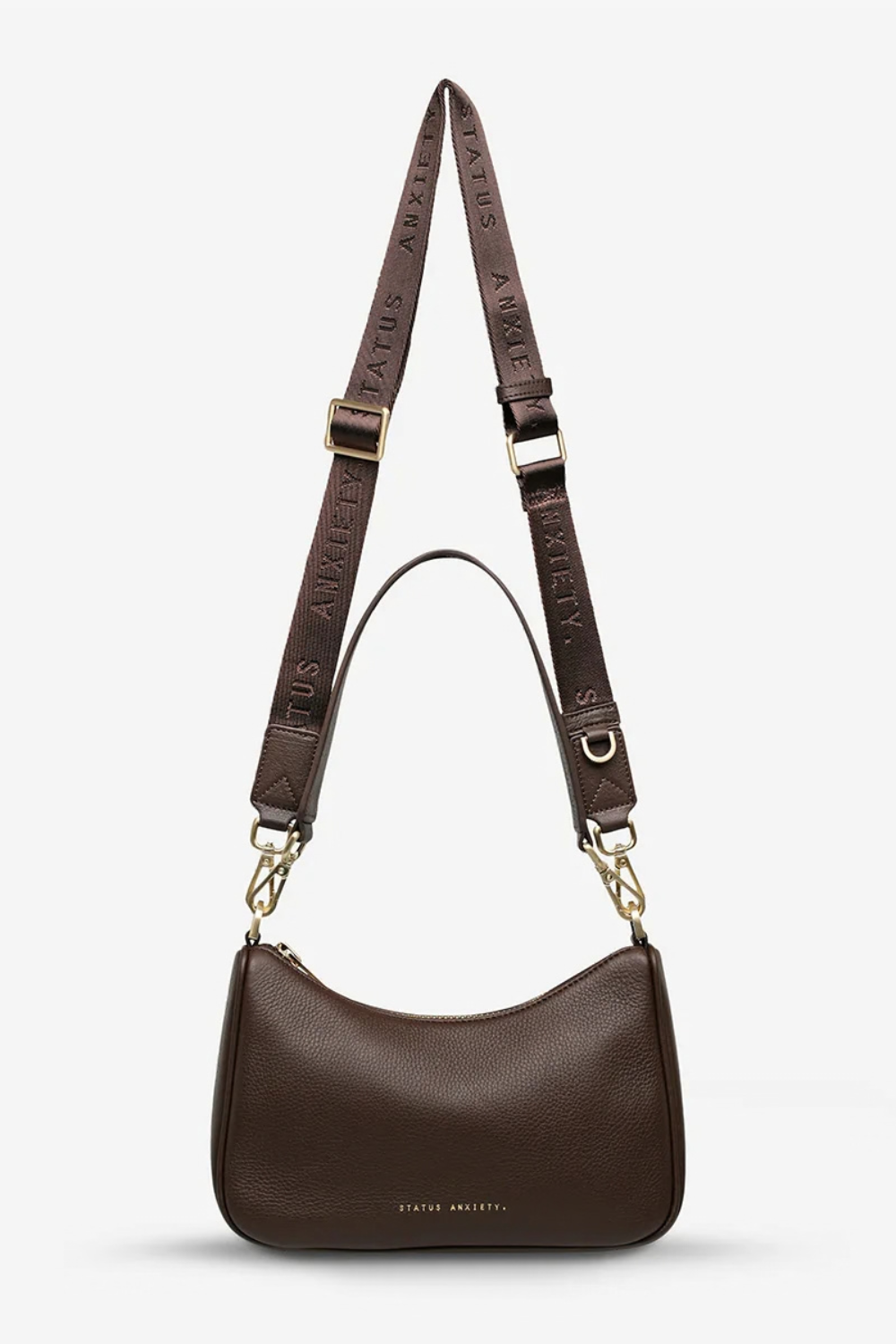 Look Both Ways Bag in Cocoa/Brushed Gold - Milu James St