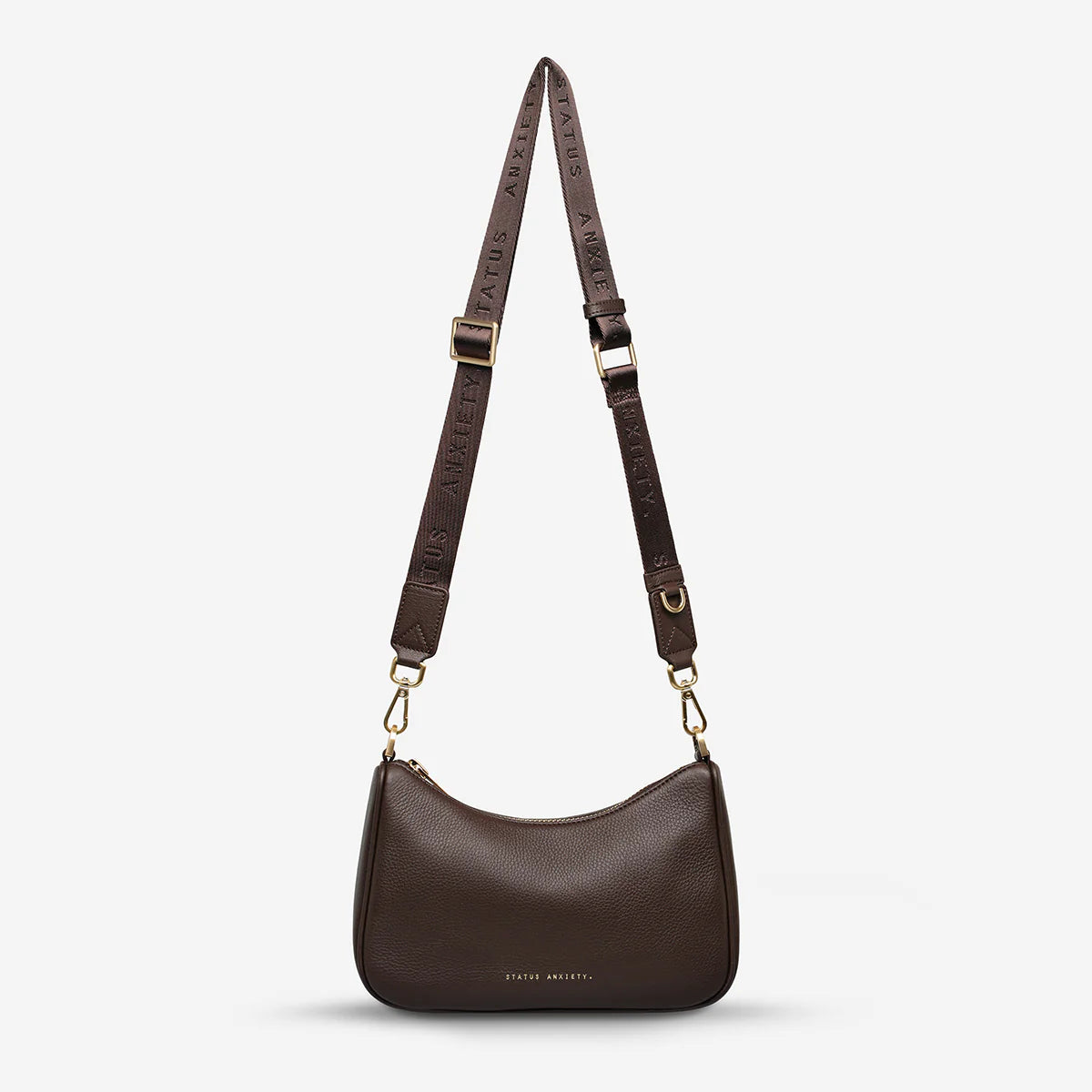 Look Both Ways Bag in Cocoa/Brushed Gold - Milu James St