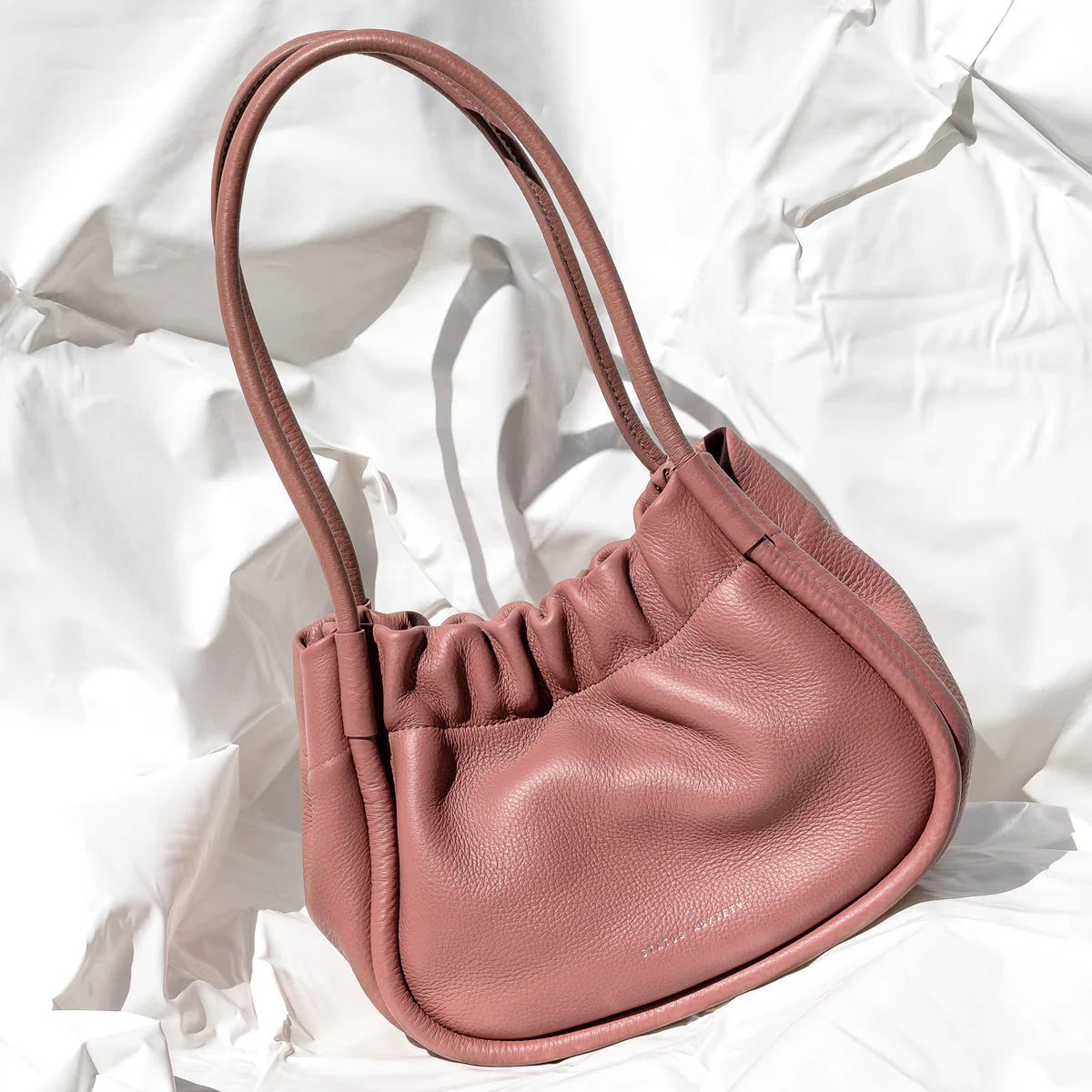 Ordinary Pleasures Leather Bag in Dusty Rose