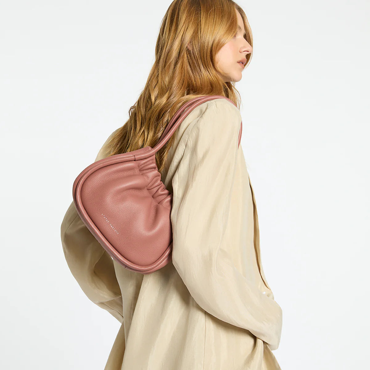 Ordinary Pleasures Leather Bag in Dusty Rose