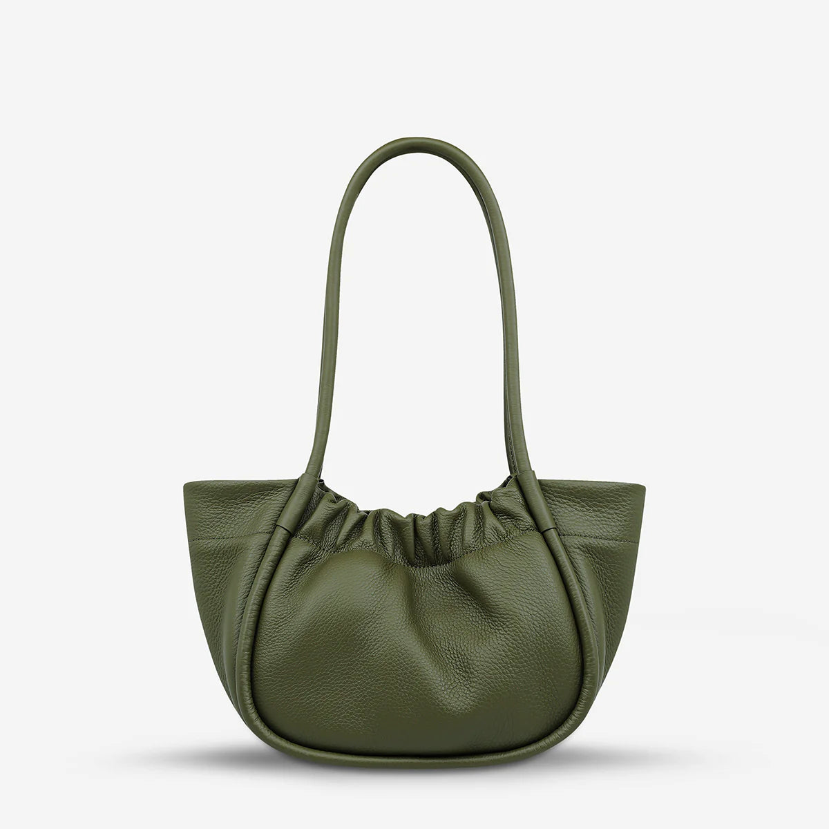 Ordinary Pleasures Leather Bag in Khaki