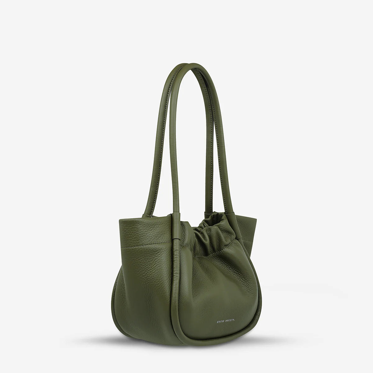 Ordinary Pleasures Leather Bag in Khaki