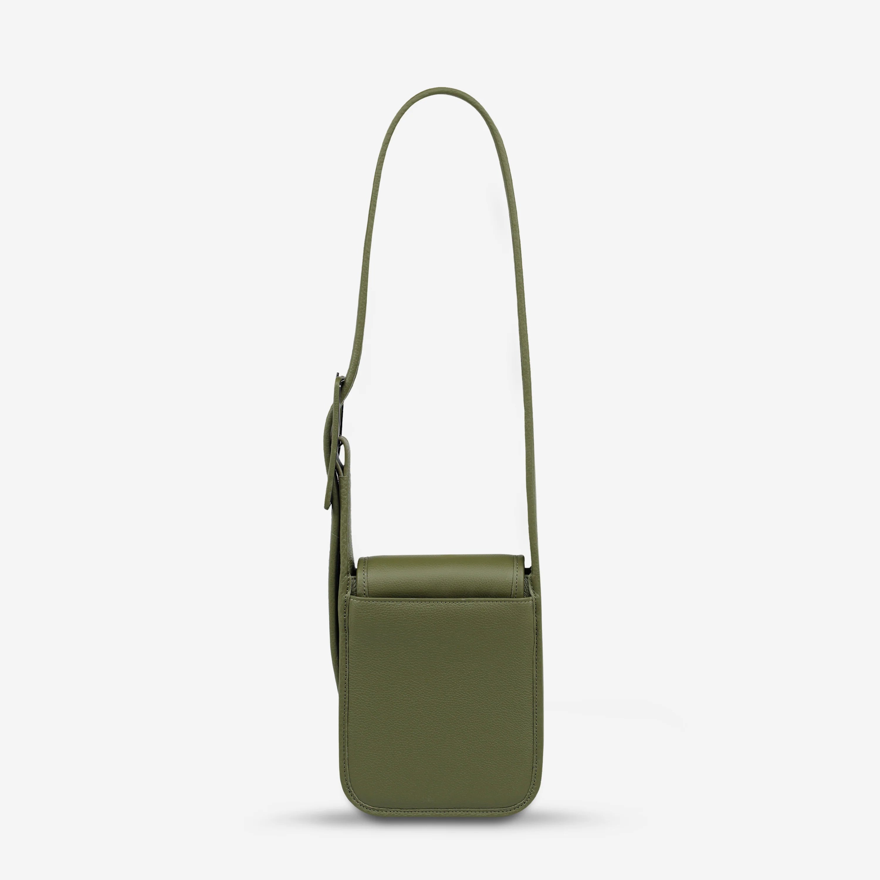 Perplex Leather Bag in Khaki