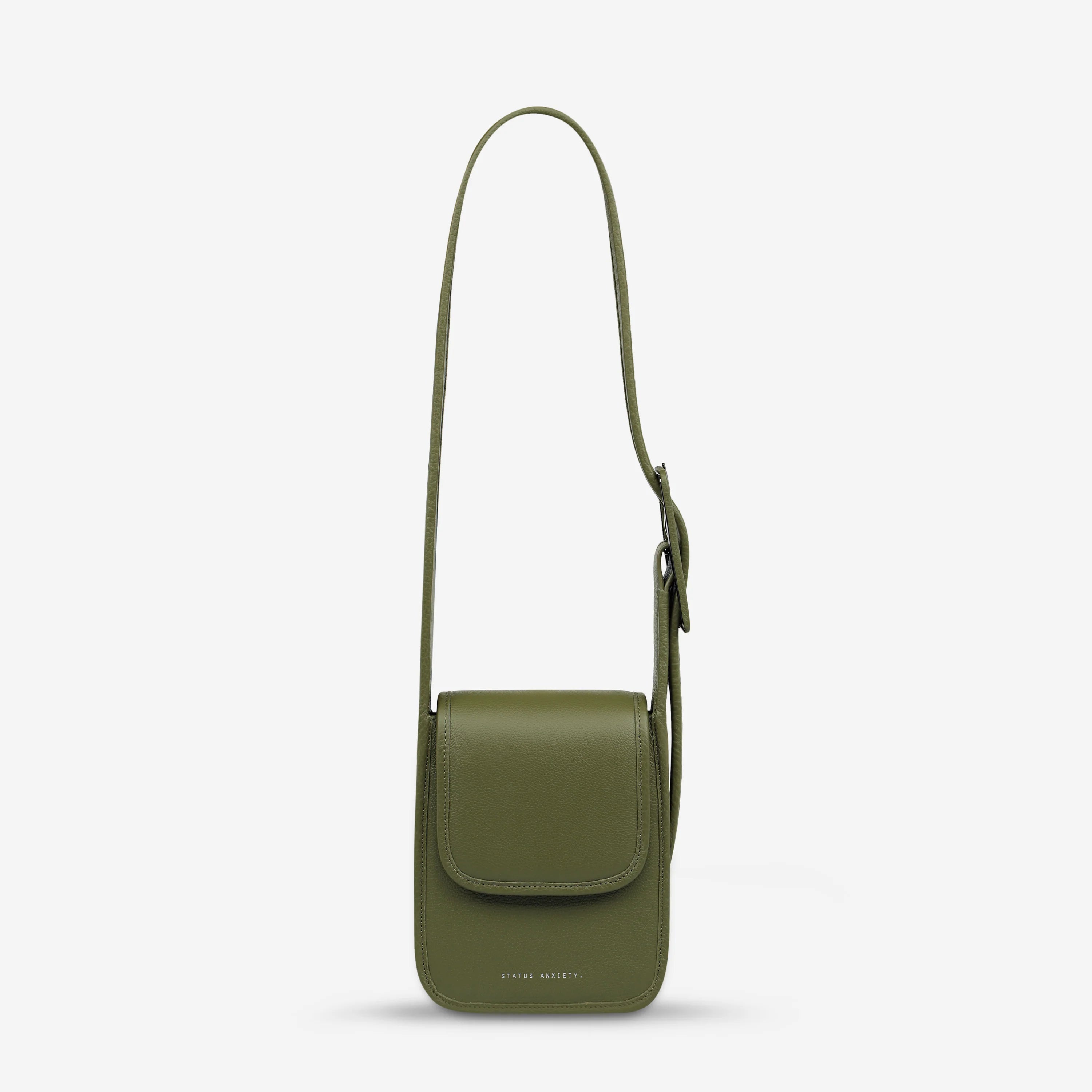 Perplex Leather Bag in Khaki