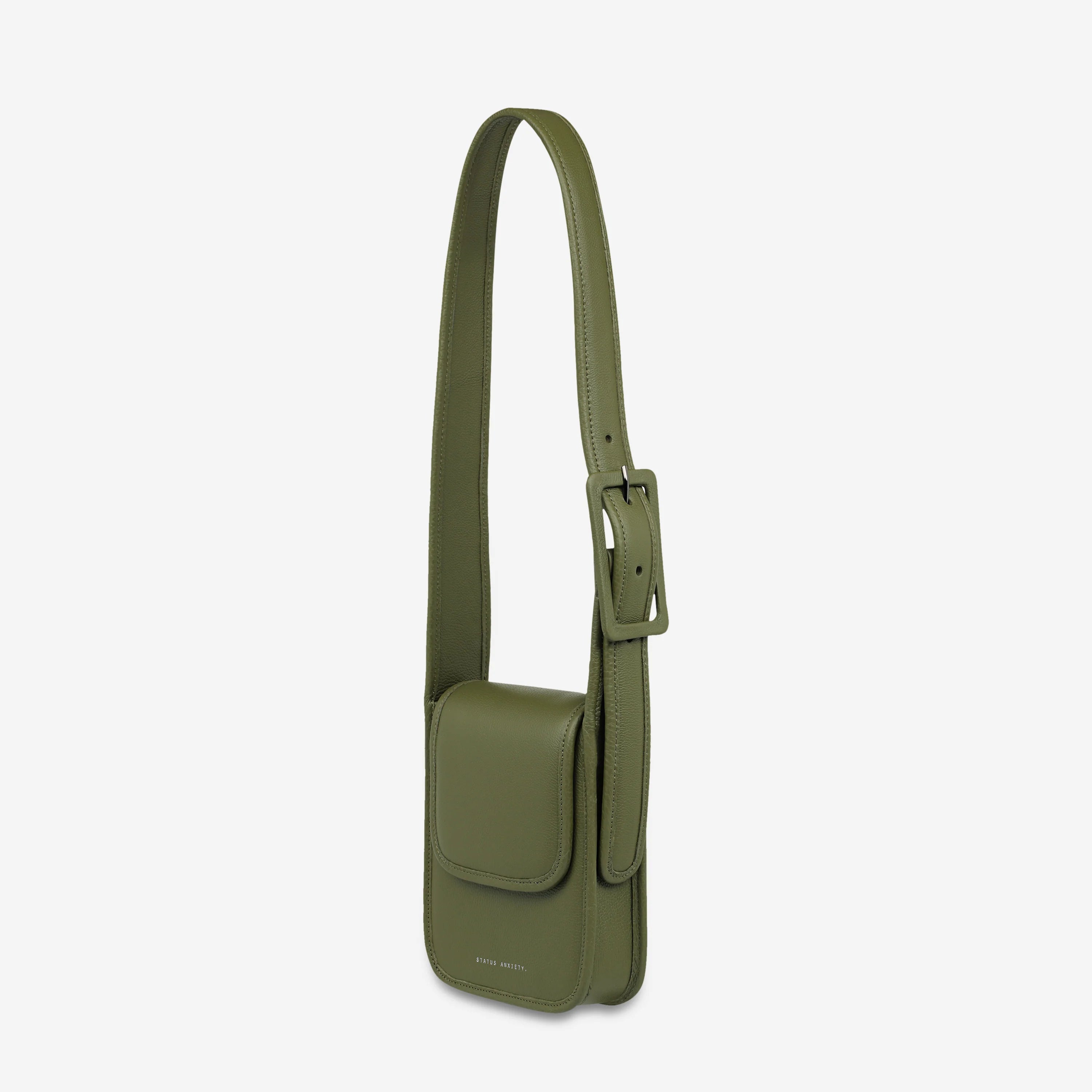 Perplex Leather Bag in Khaki