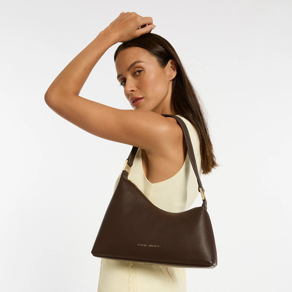 Reverie Bag in Cocoa/Brushed Gold - Milu James St