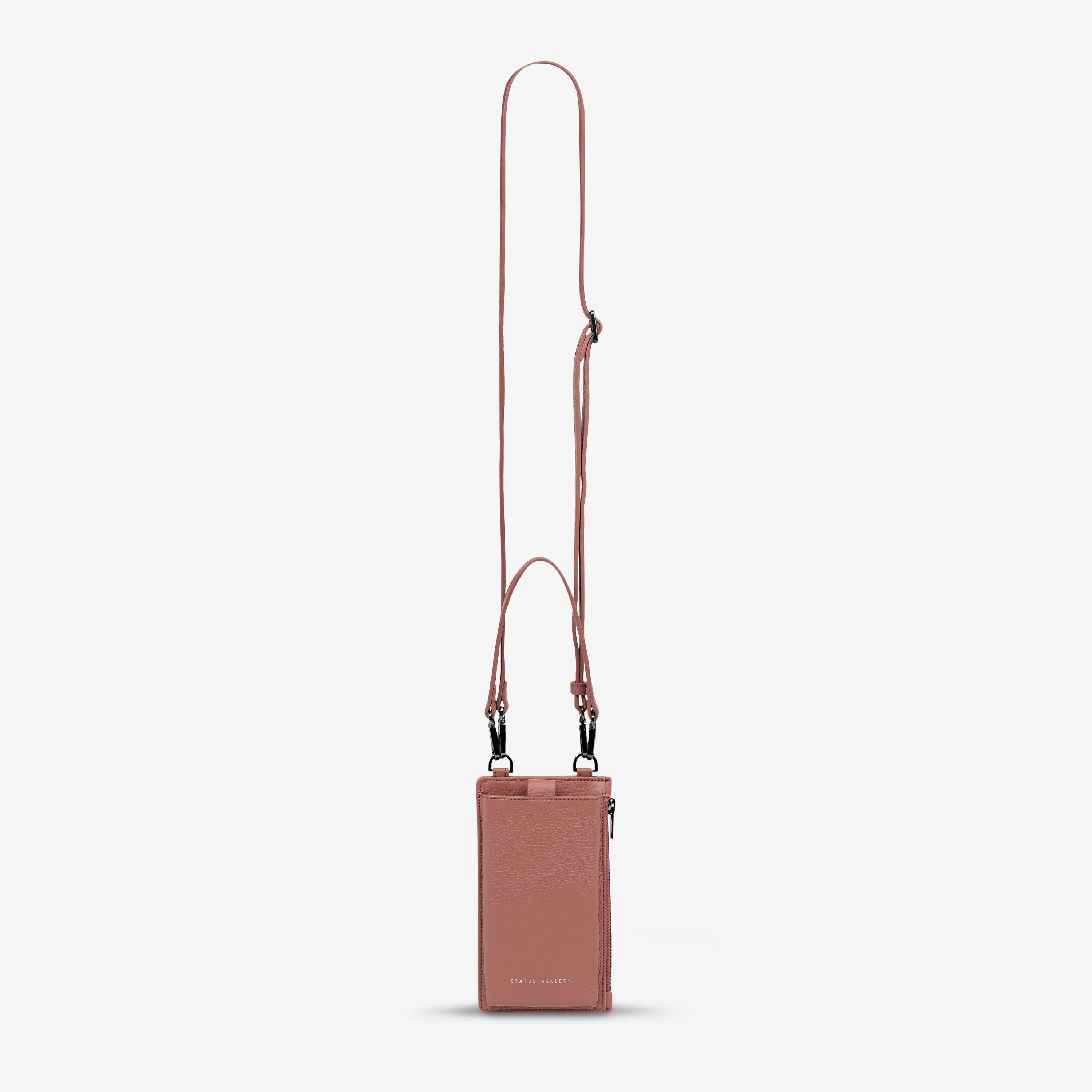 Voyager Leather Bag in Dusty Rose