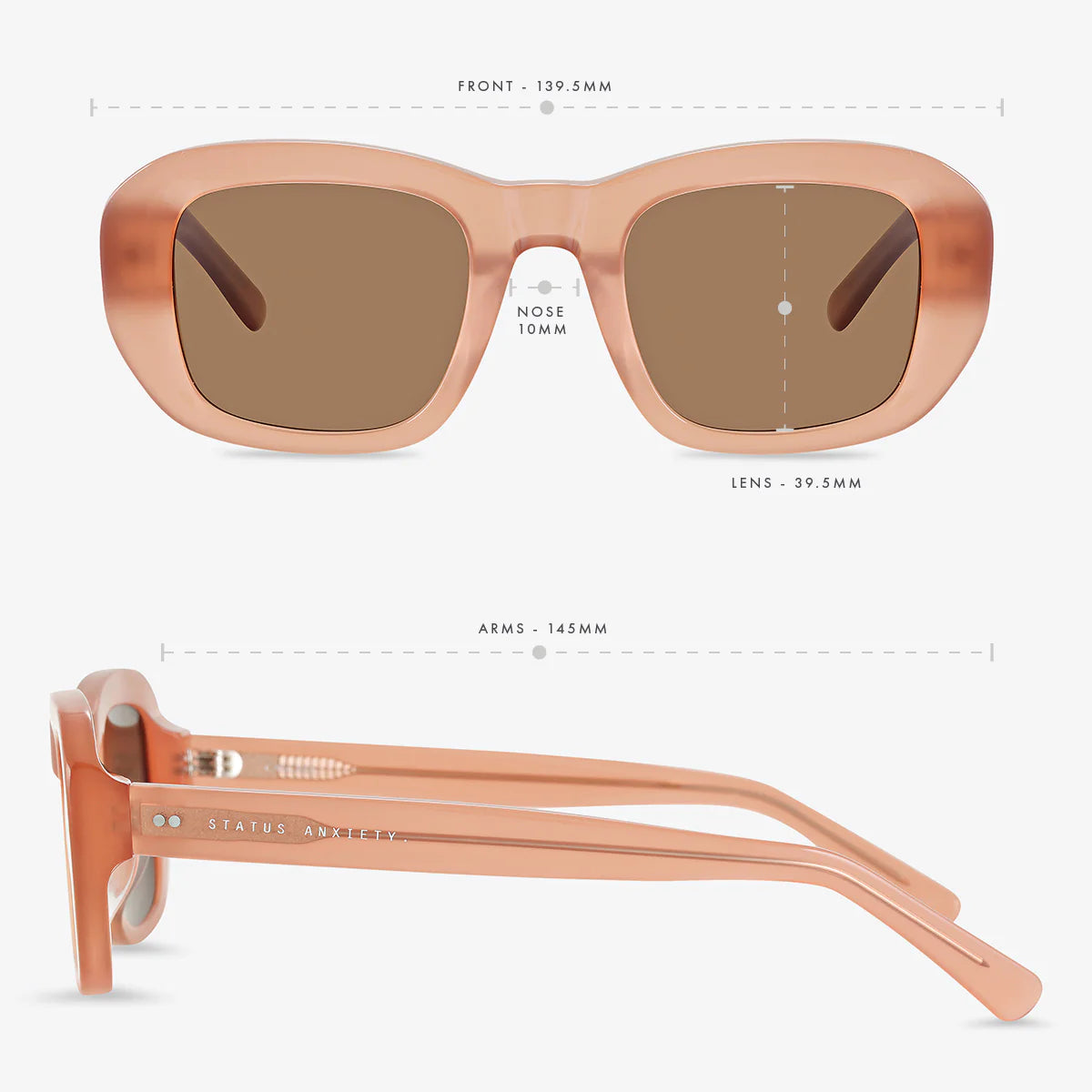 Cascade Sunglasses in Rose