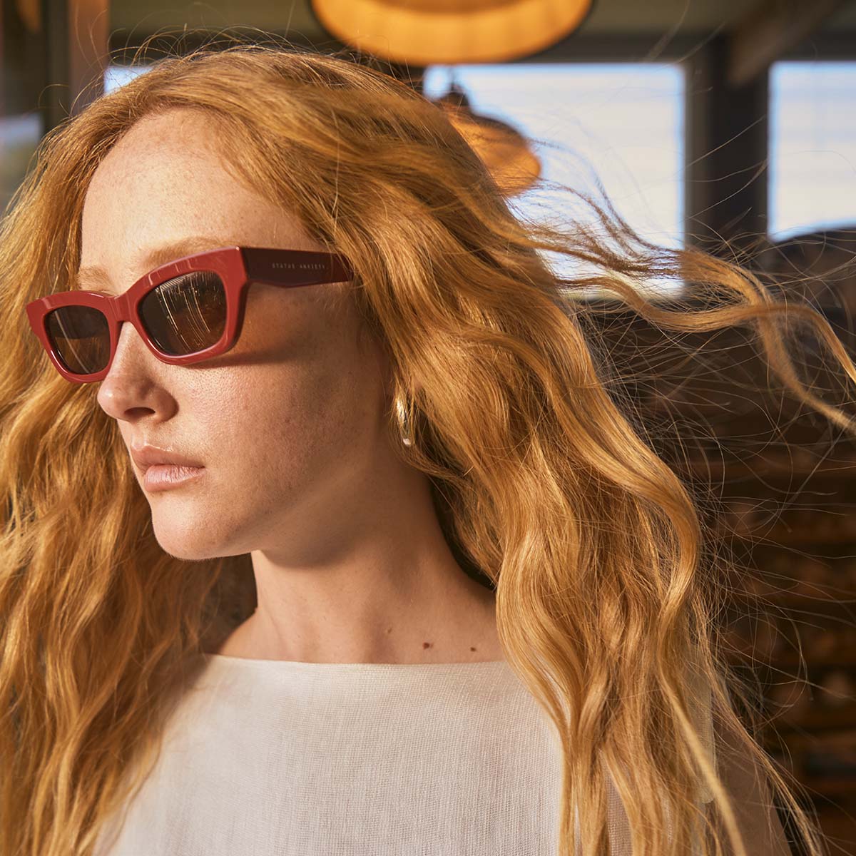 Levity Sunglasses in Cherry - Milu James St