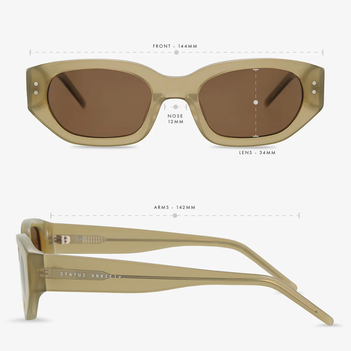 Luna Sunglasses in Pear - Milu James St