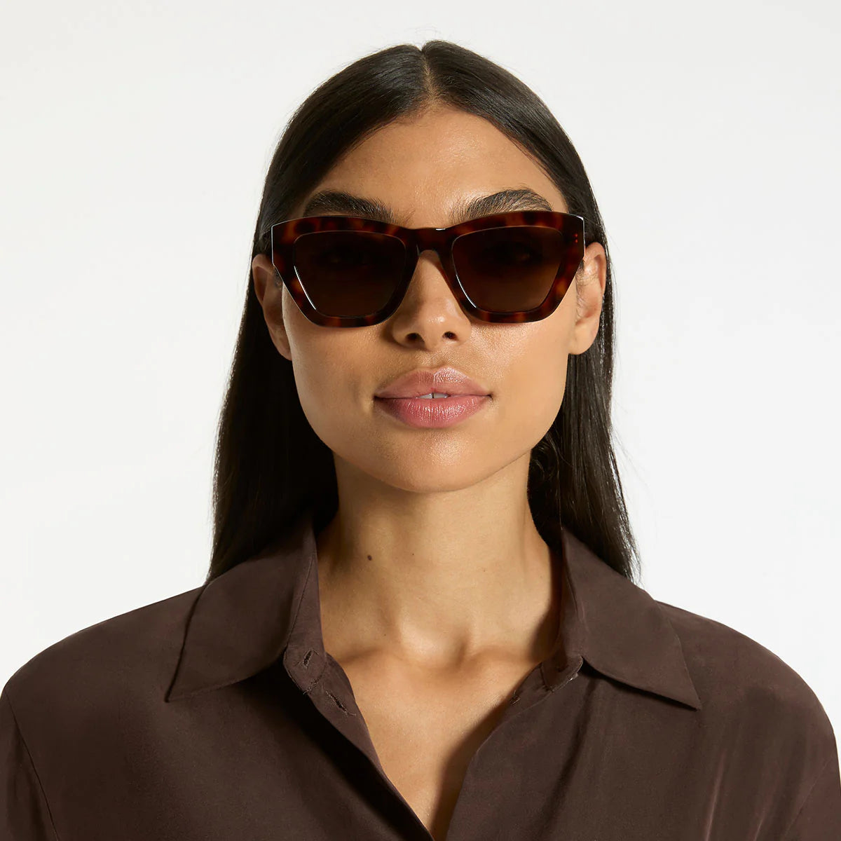 Mirage Sunglasses in Brown Tort - Milu James St