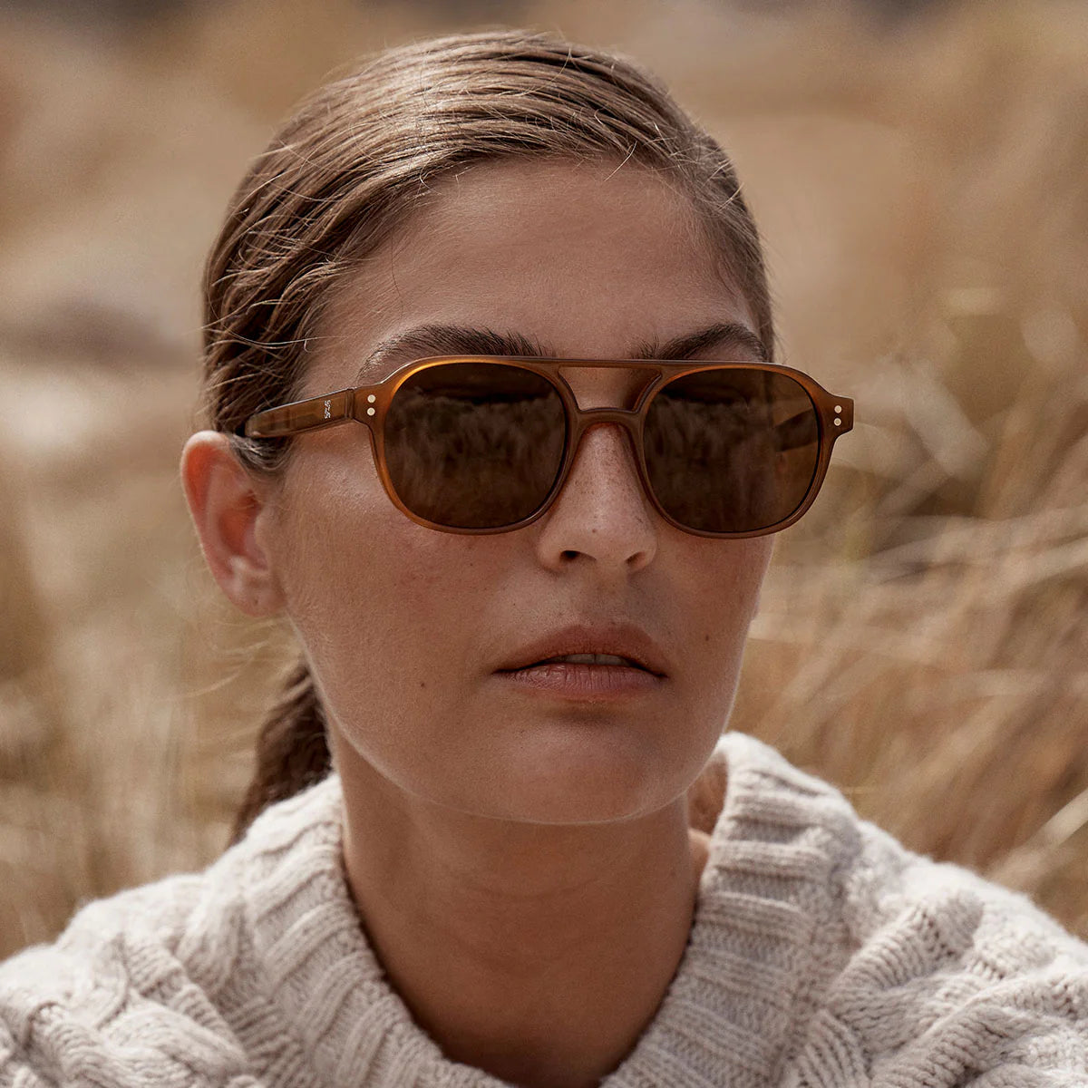 Subliminal Sunglasses in Brown - Milu James St