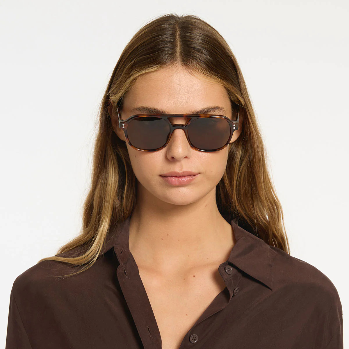 Subliminal Sunglasses in Brown Tort - Milu James St