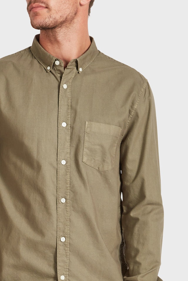 Vintage Oxford Shirt in Winter Moss