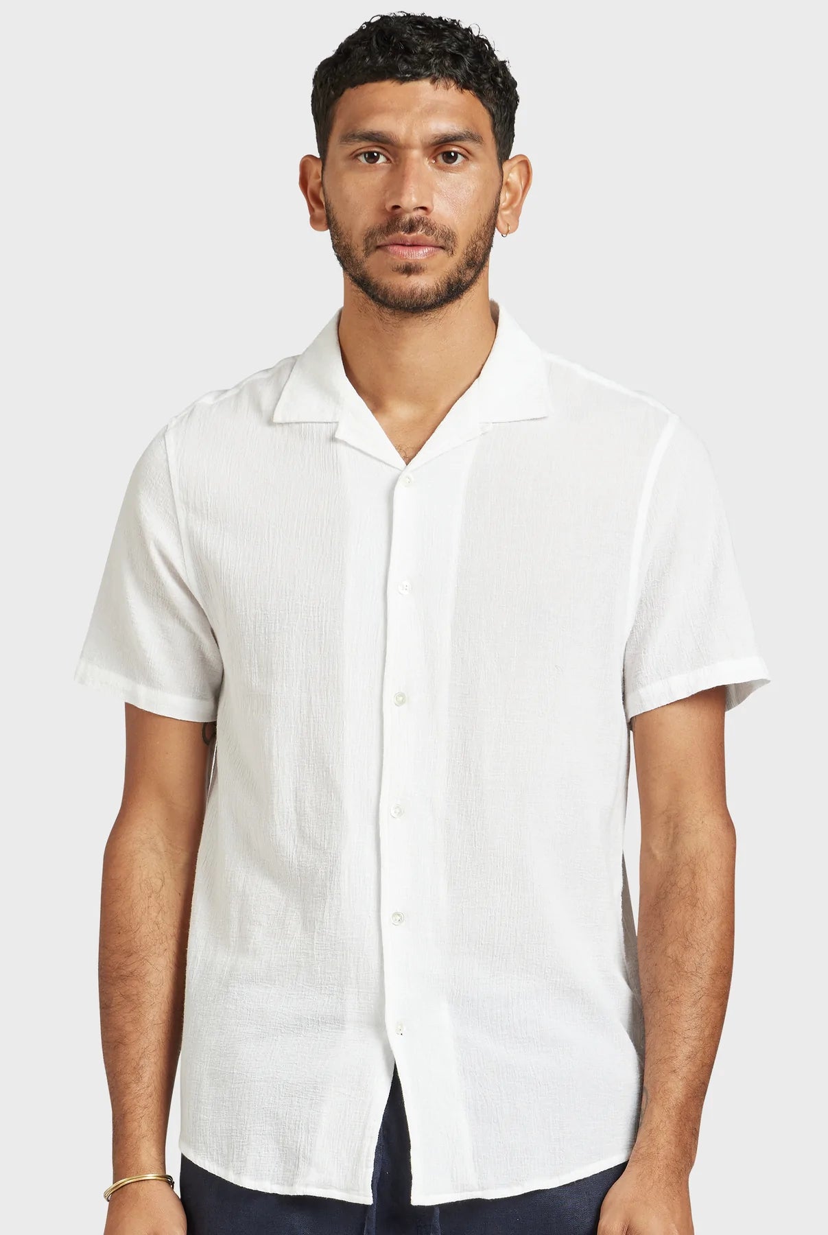 Bedford Short Sleeve Shirt in White