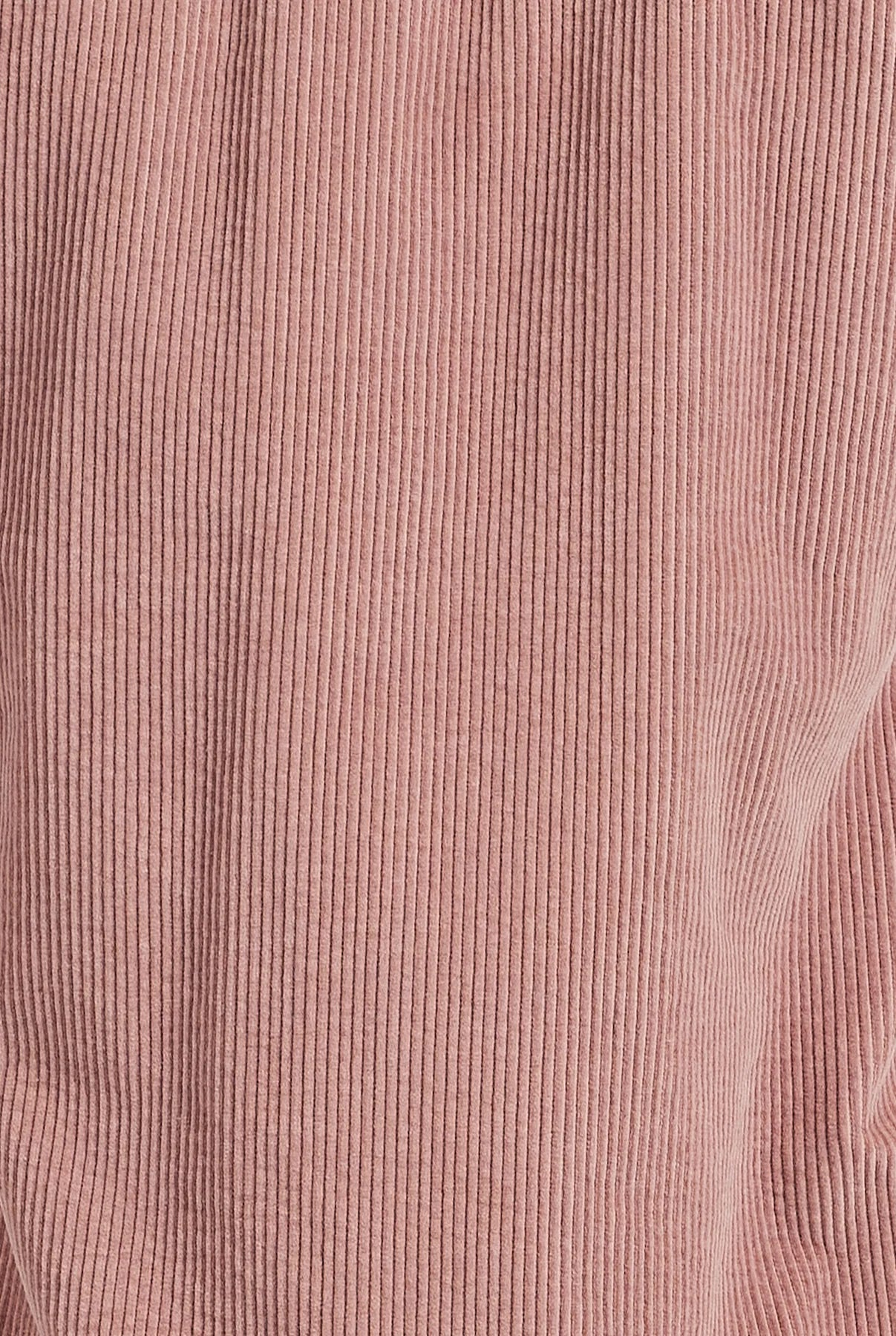 Lebowski Cord Overshirt in Chalk Pink