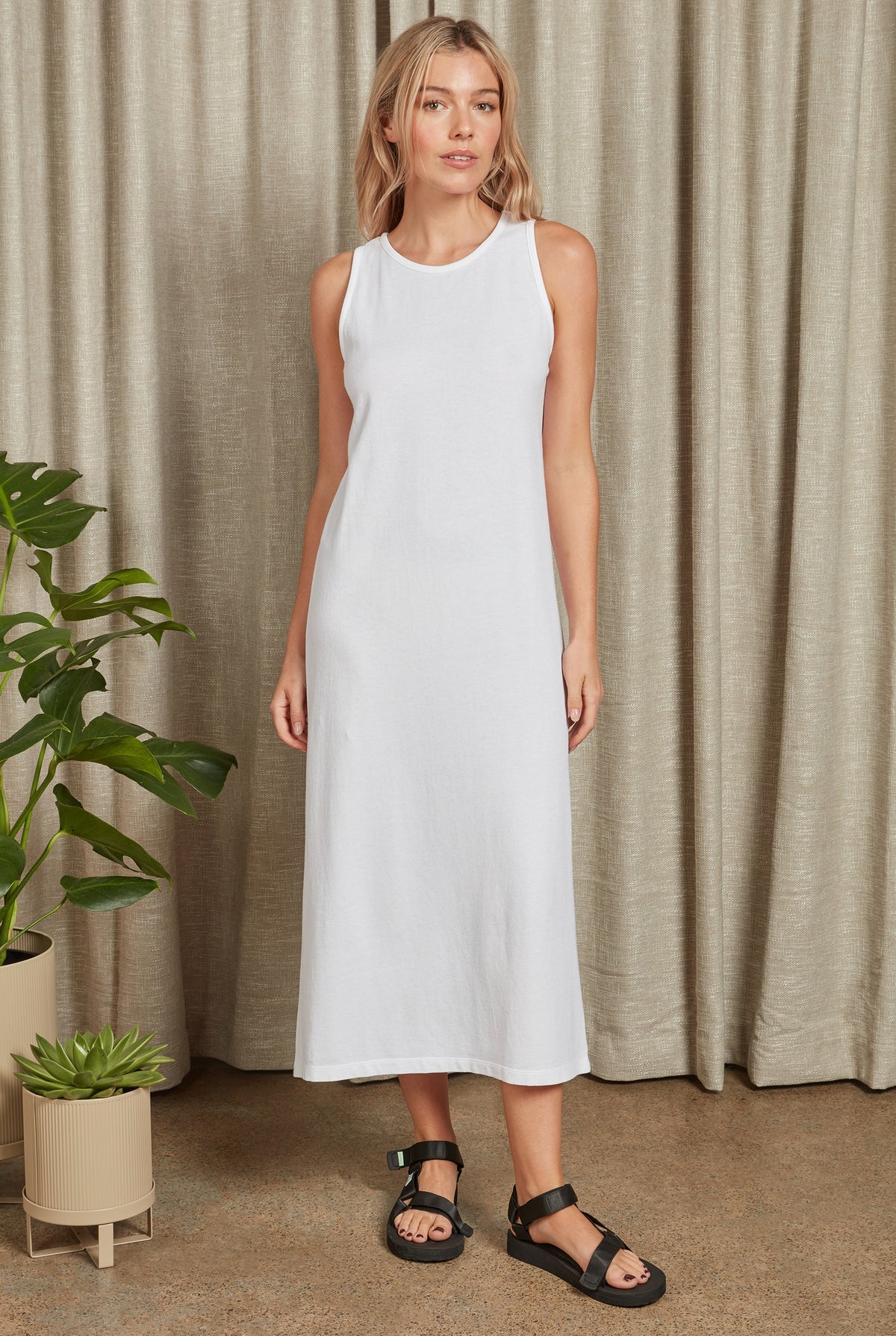 Essential Knit Dress in White