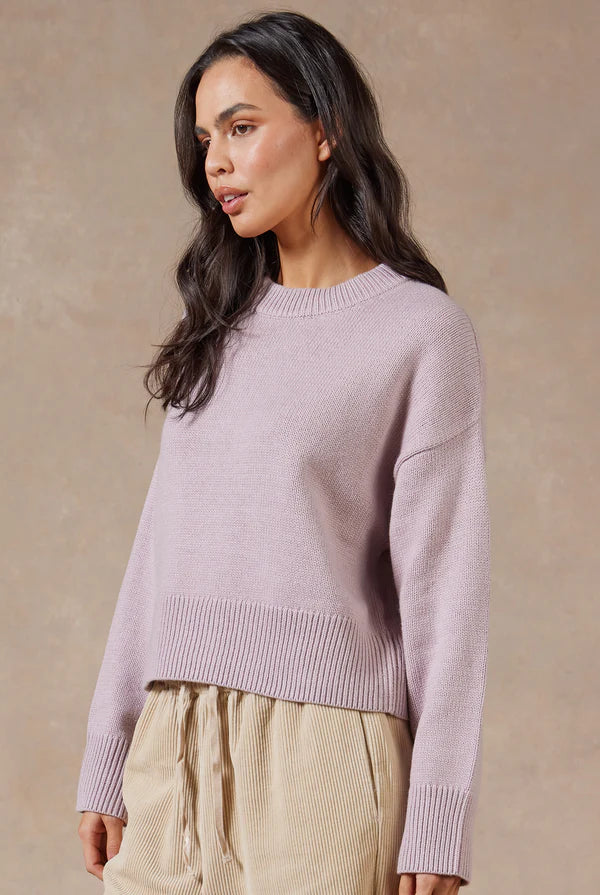 Nancy Knit Top in Off white