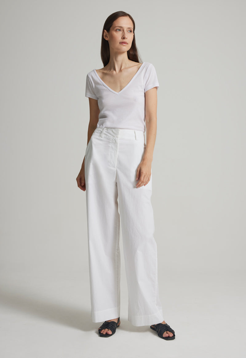 Adrien Pant in White