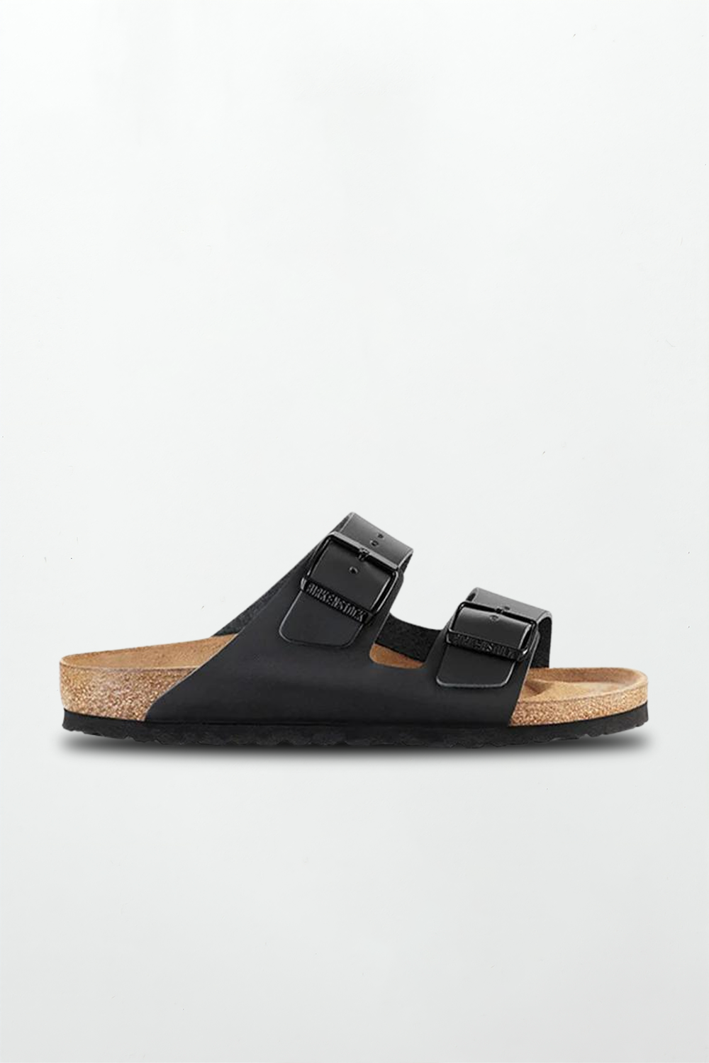 Arizona Smooth Leather in Black (Classic Footbed Suede Lined)