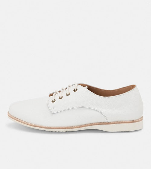 Derby Unlined White Tumble - Milu James St