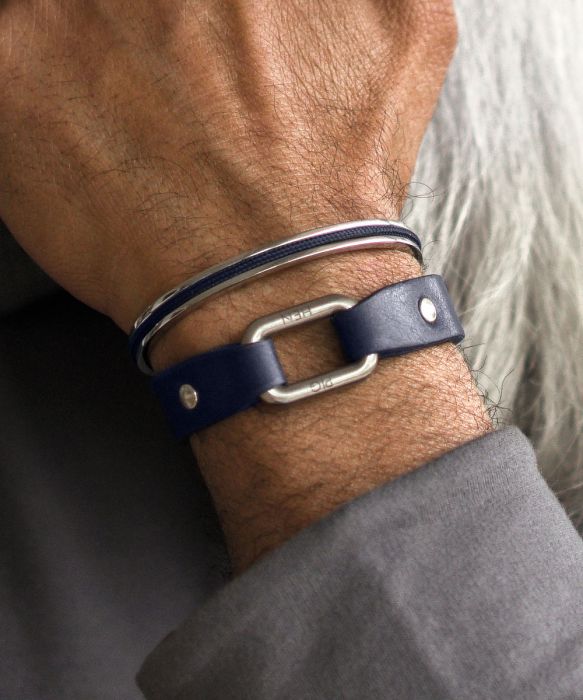 Limp Lee Leather (Navy | Silver)