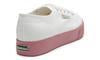 2730 Cotu Canvas in White Dusty Rose - Milu James St