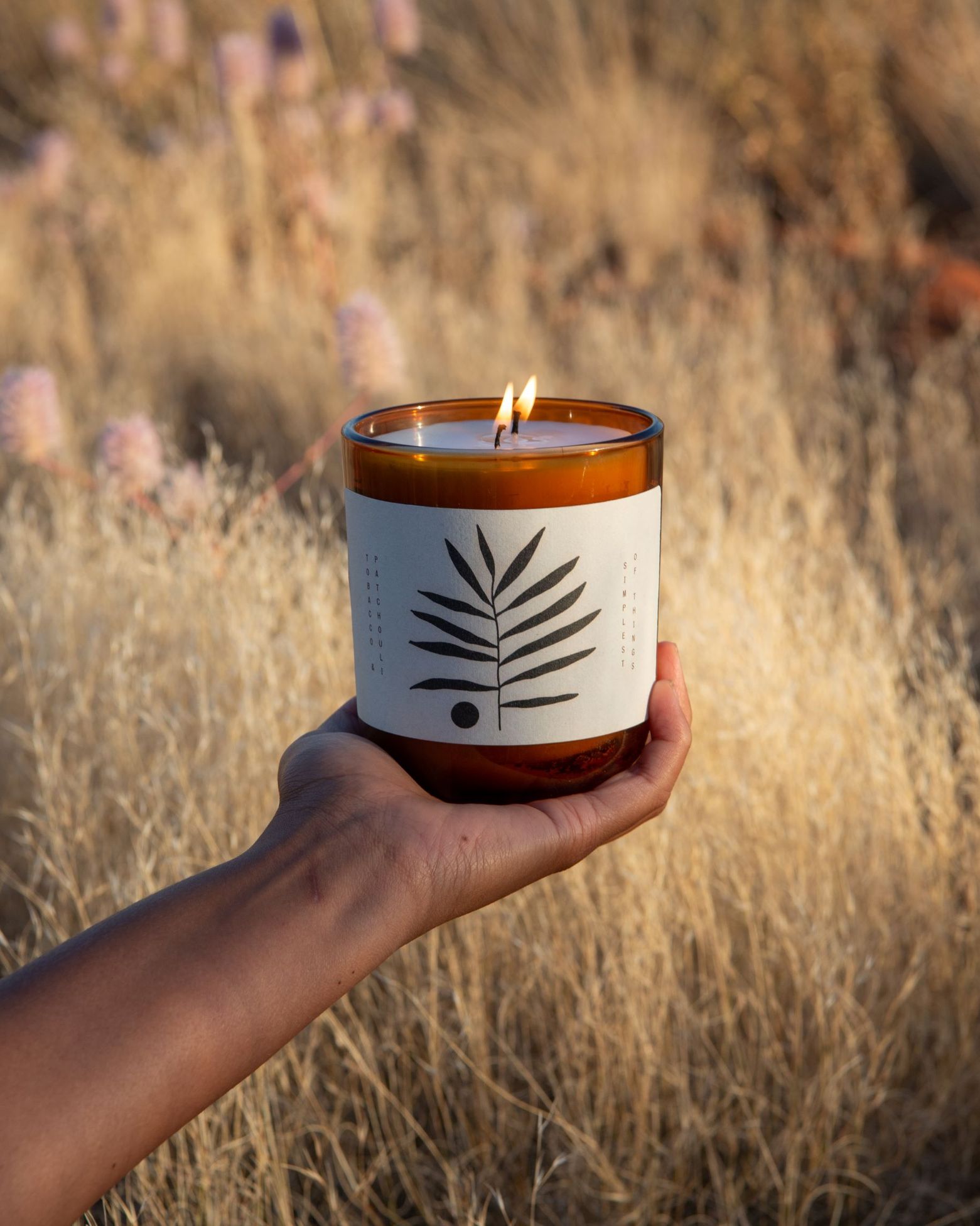 Simplest of Things Soy Candle in Tobacco & Patchouli