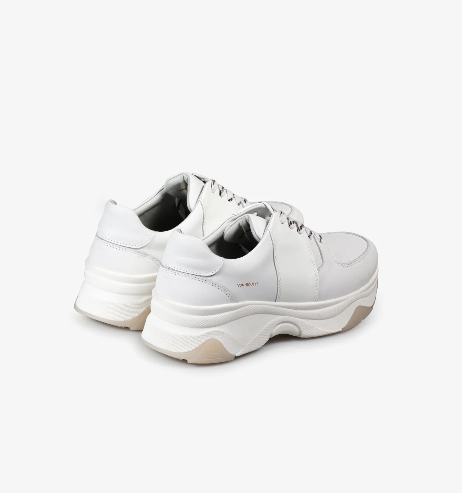 Austin Chunky Sneakers in White Patent
