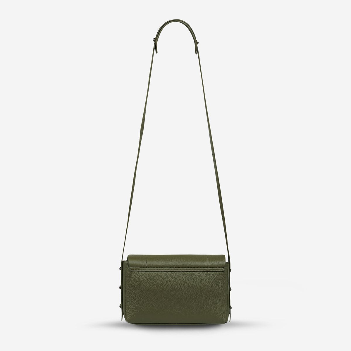 Succumb Leather Crossbody Bag in Khaki