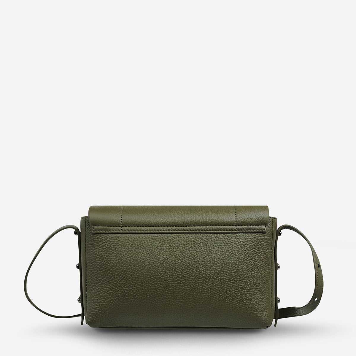 Succumb Leather Crossbody Bag in Khaki