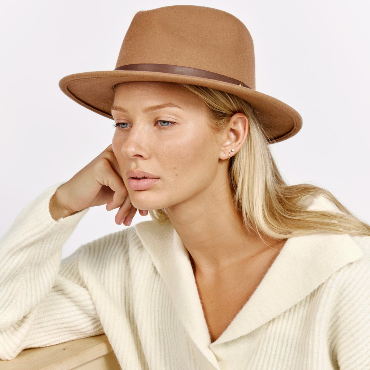 Ignorance Is Bliss Hat in Camel