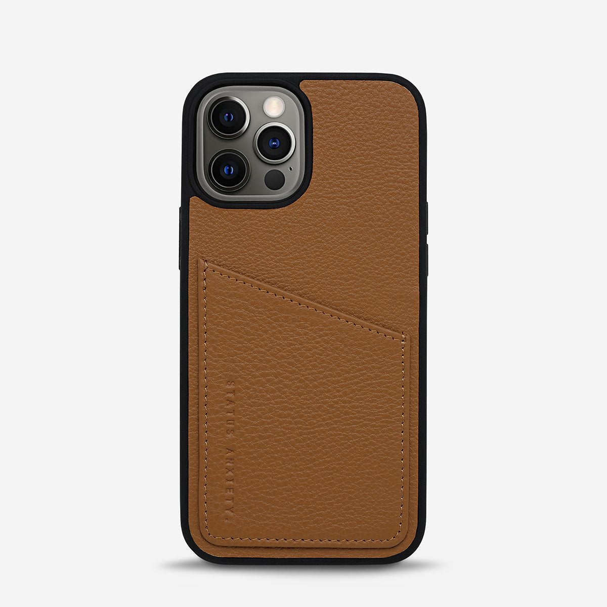 Who's Who Leather iPhone Case in Tan