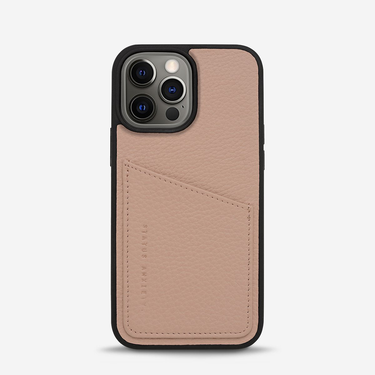 Who's Who Leather iPhone Case in Dusty Pink