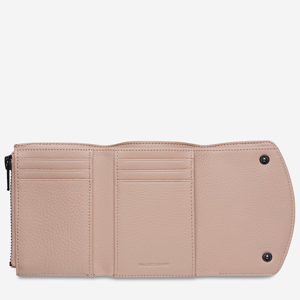 Lucky Sometimes Leather Wallet in Dusty Pink