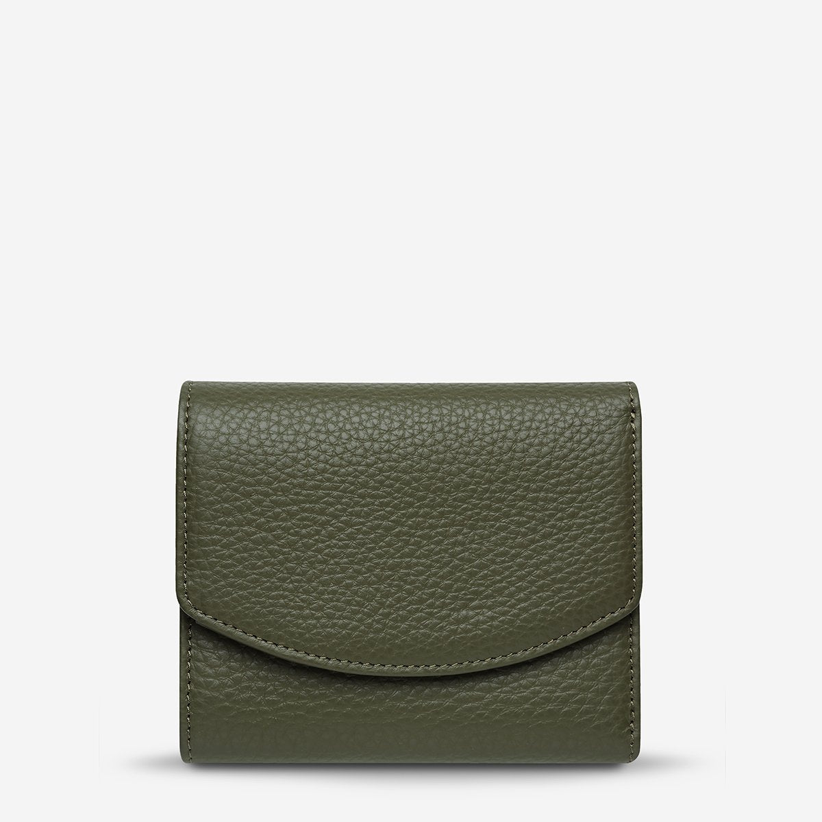 Lucky Sometimes Leather Wallet in Khaki